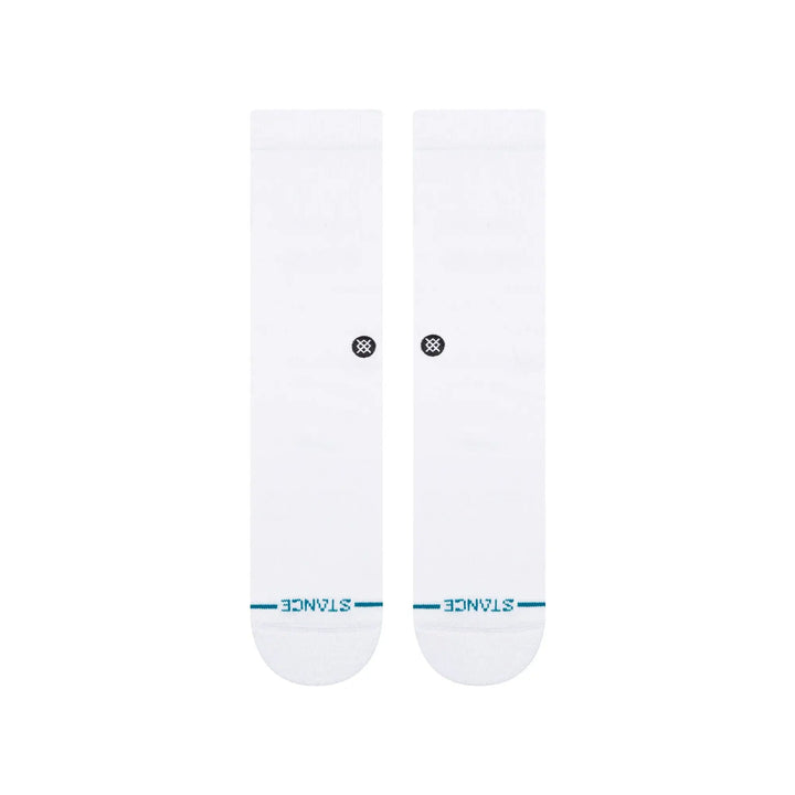 Stance Icon Crew Socks - White / Black 