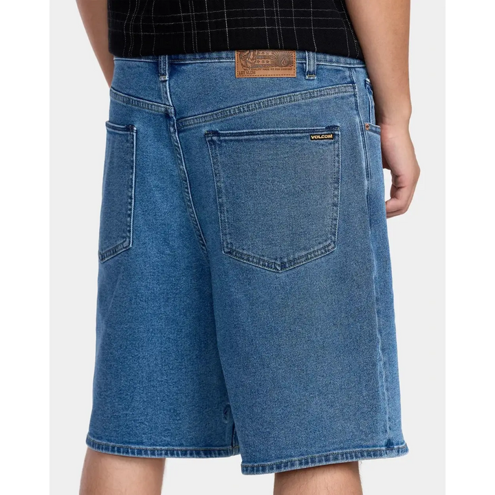 Volcom Billow Denim 22" Shorts - Deep River Blues 