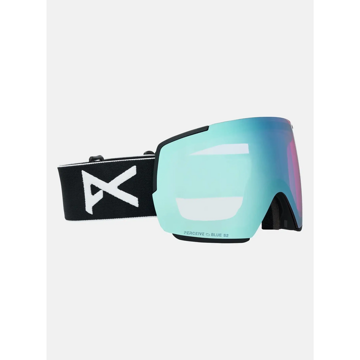 Anon M5 Goggles + Bonus Lens + MFI® Face Mask Black / Perceive Variable Blue / Cloudy Pink 