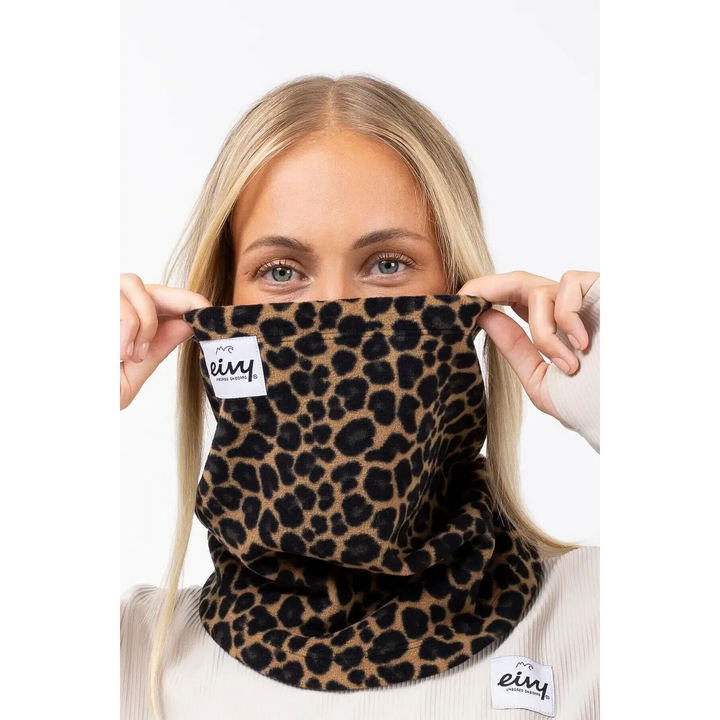 Eivy Adjustable Fleece Neckwarmer Leopard 