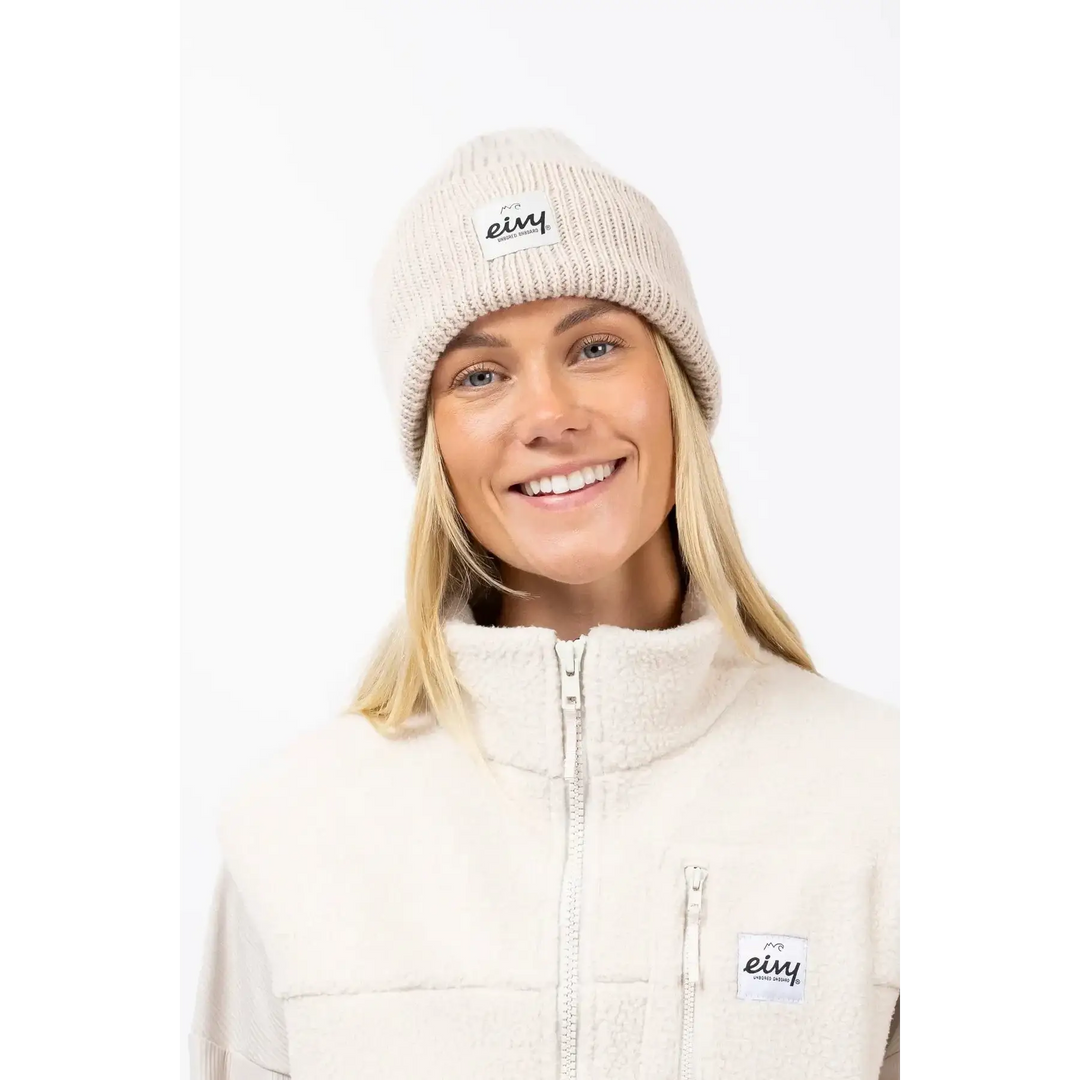 Eivy Easter Rib Wool Beanie Faded Cloud 