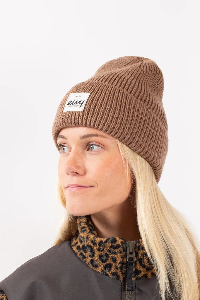 Eivy Easter Rib Wool Beanie Faded Coffee 