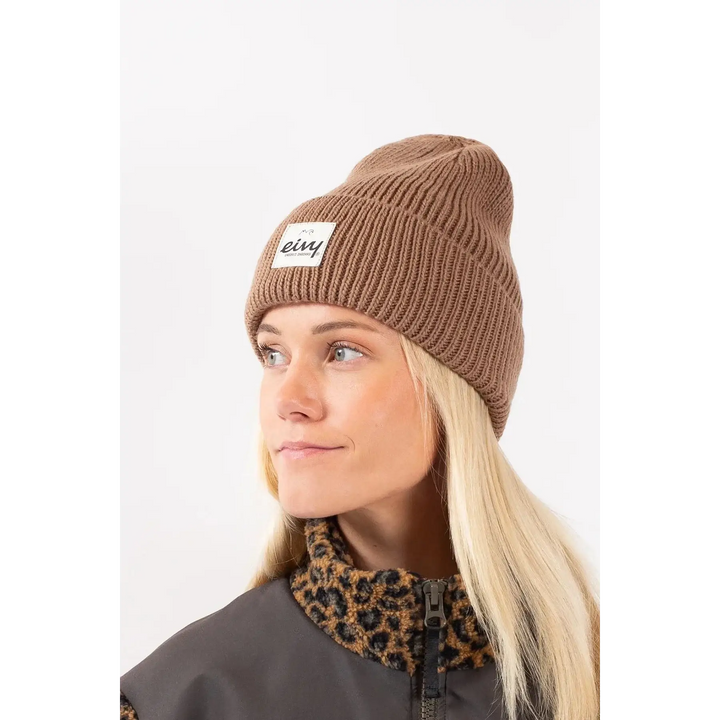 Eivy Easter Rib Wool Beanie Faded Coffee 