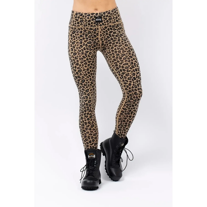 Eivy Pocket Merino Wool Tights Leopard M 