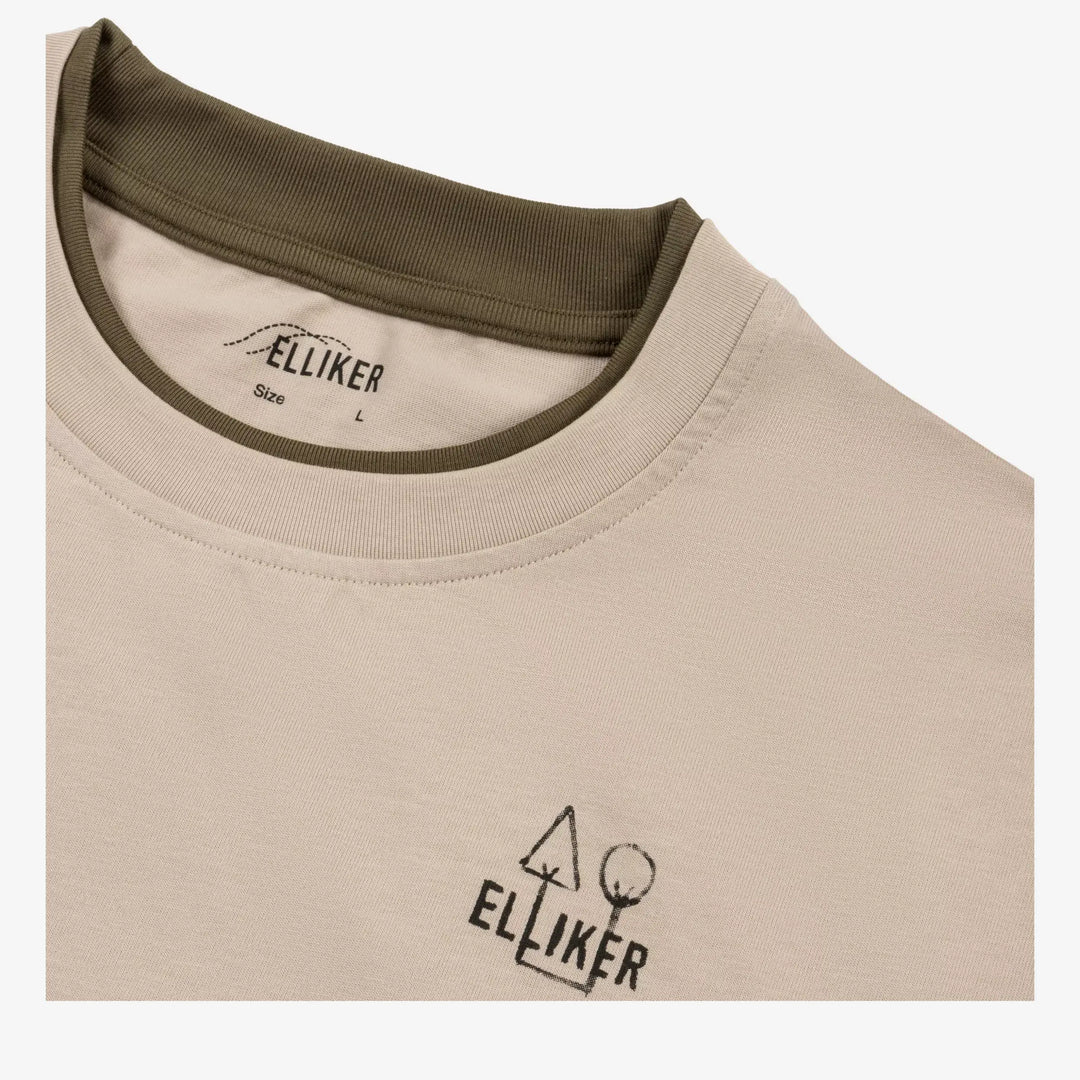 Elliker Lown Campfire Print Long Sleeve T-Shirt