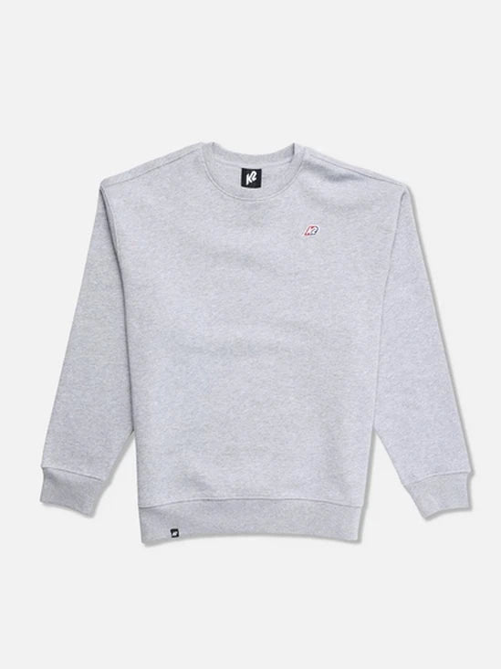 EMBROIDERED CREWNECK 2025 M HEATHER GREY 