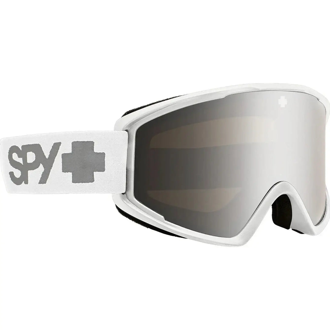 Spy Crusher Elite Snow Goggles 2026 Eco Matte White / Silver Mirror 