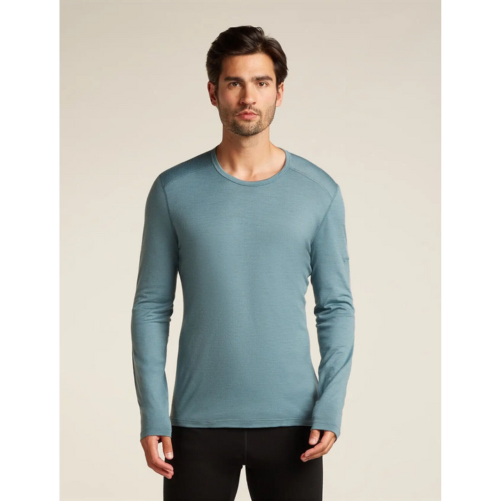 Icebreaker Merino 200 Oasis Long Sleeve Crewe Blue Ash S 