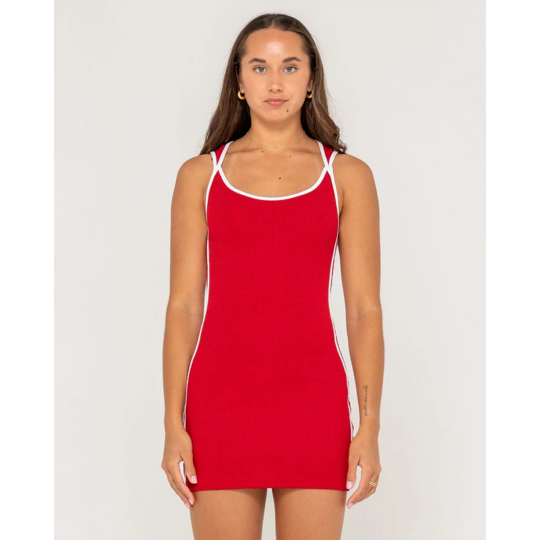Rusty Ashley Ribbed Mini Dress 