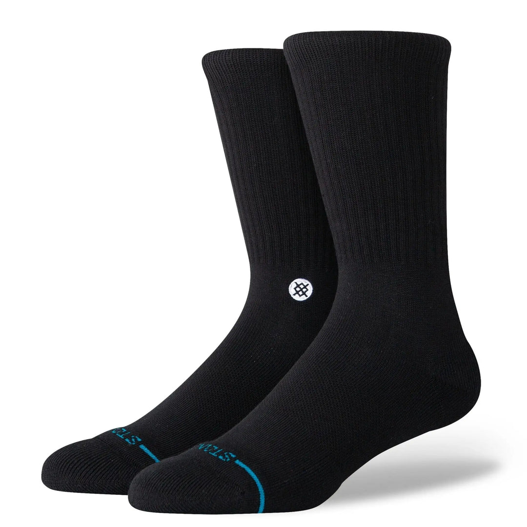 Stance Icon Crew Socks - Black / White 