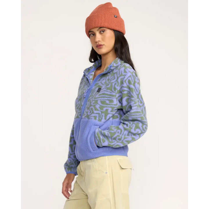 Billabong A / Div Rock Jetty Mock Neck Zip Sherpa Fleece