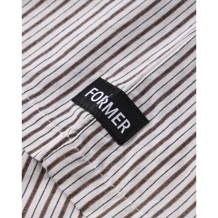 Former Reynolds Stripe Shirt - Beige