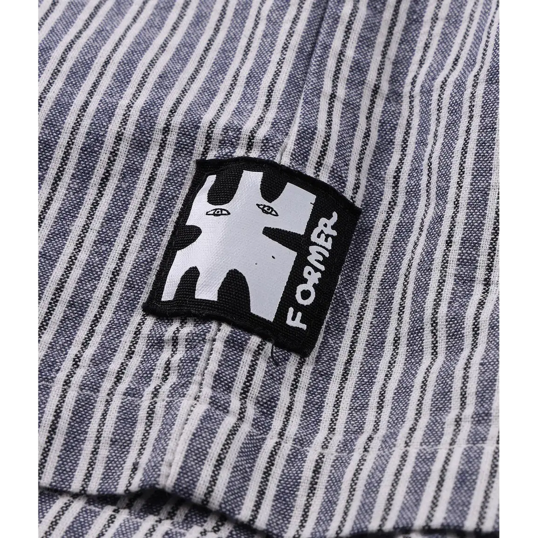 Former Reynolds Stripe Shirt - Bone / Navy - M