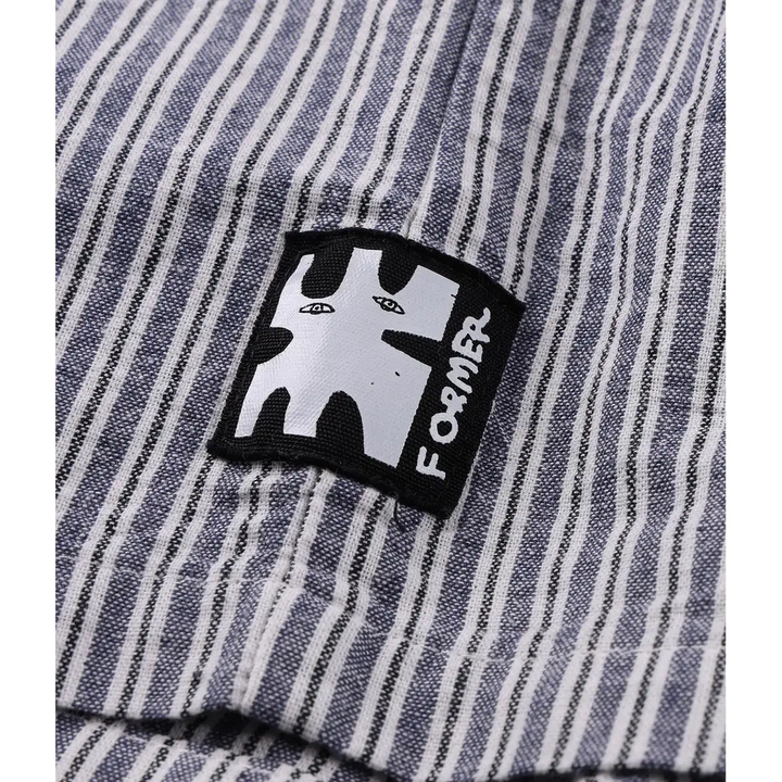 Former Reynolds Stripe Shirt - Bone / Navy - M