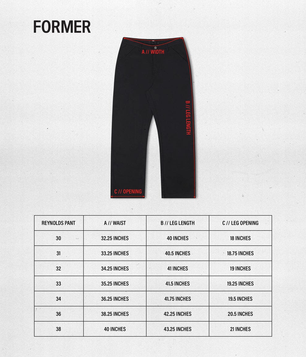 Former Reynolds Work Pants - Black 