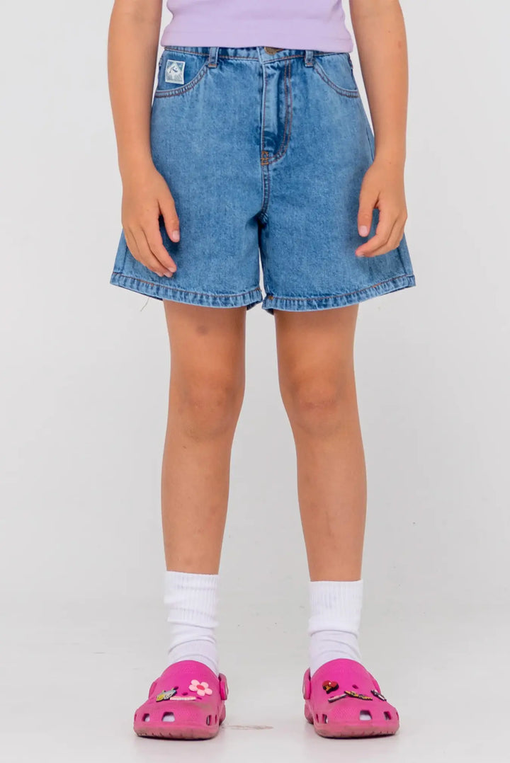 Rusty Youth Cyprus High Denim Shorts