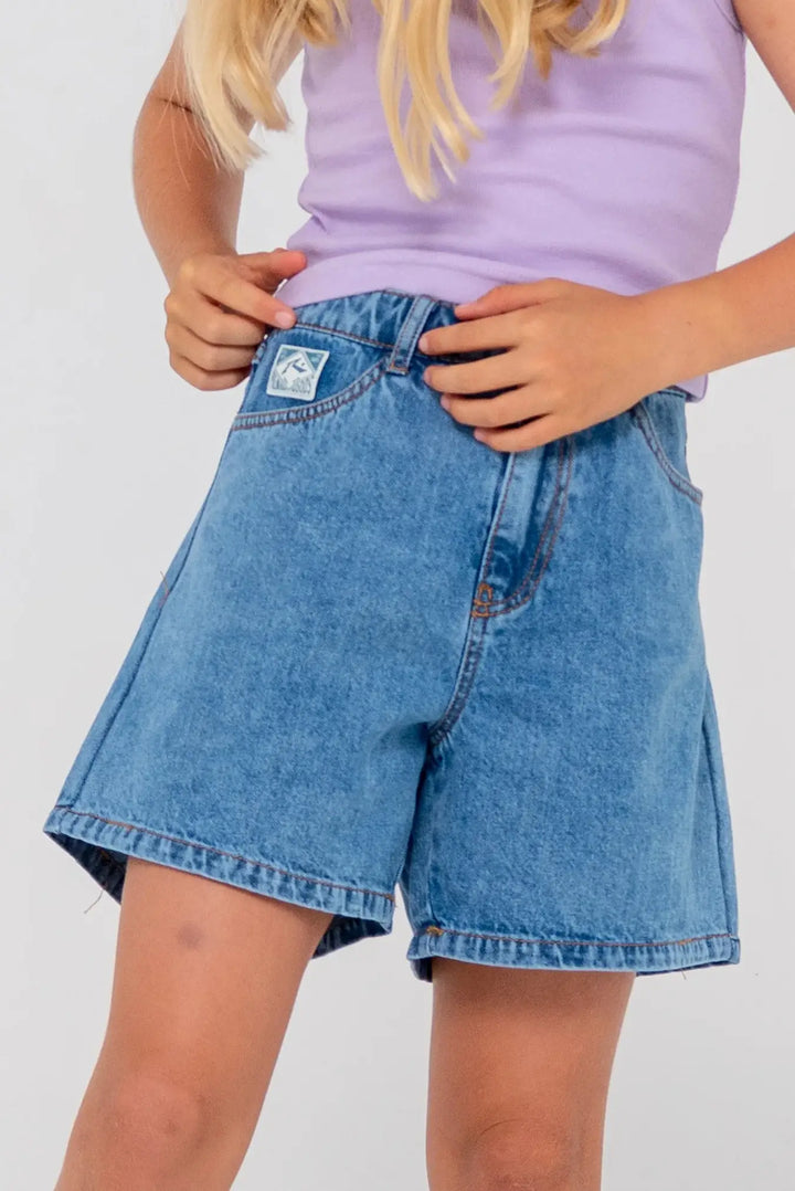 Rusty Youth Cyprus High Denim Shorts