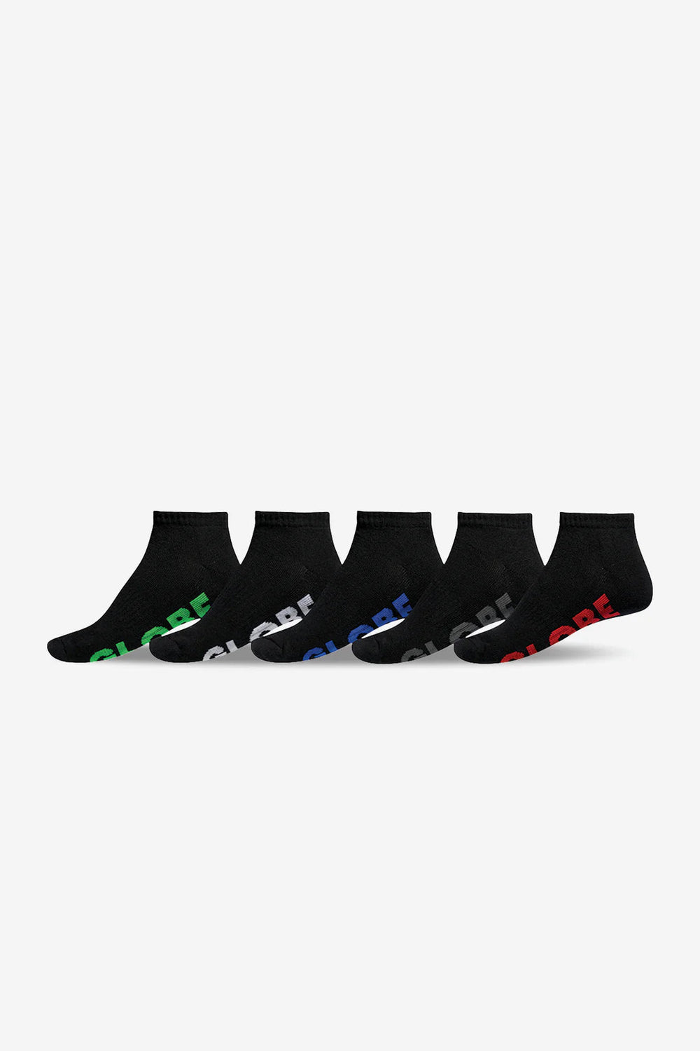 Globe Boys Stealth Ankle Sock 5-Pack Black 