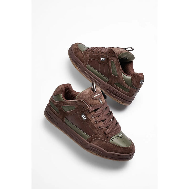 Globe Tilt Prime Shoes - Brown / Olive / Mullen
