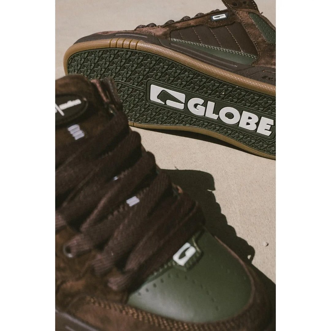 Globe Tilt Prime Shoes - Brown / Olive / Mullen