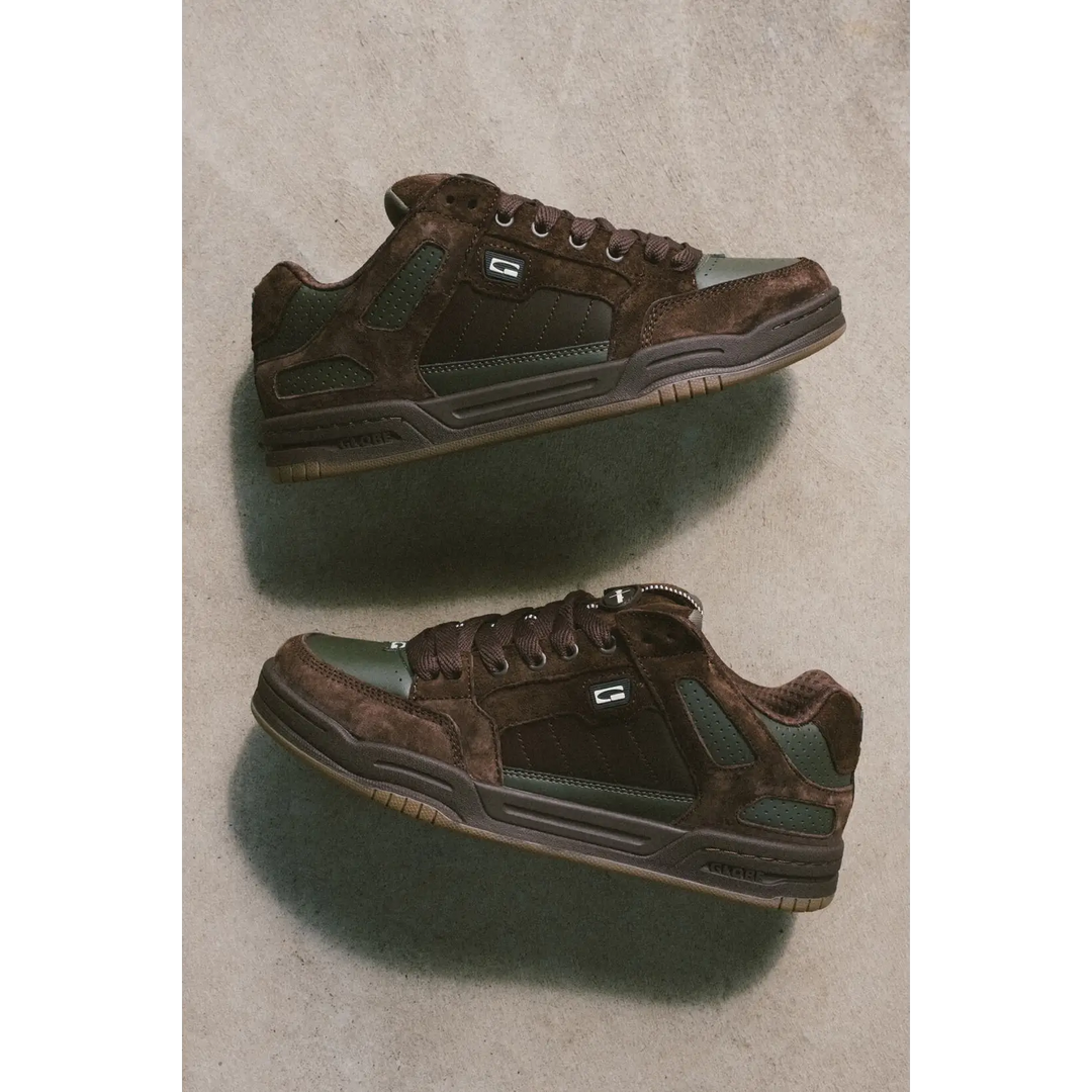 Globe Tilt Prime Shoes - Brown / Olive / Mullen