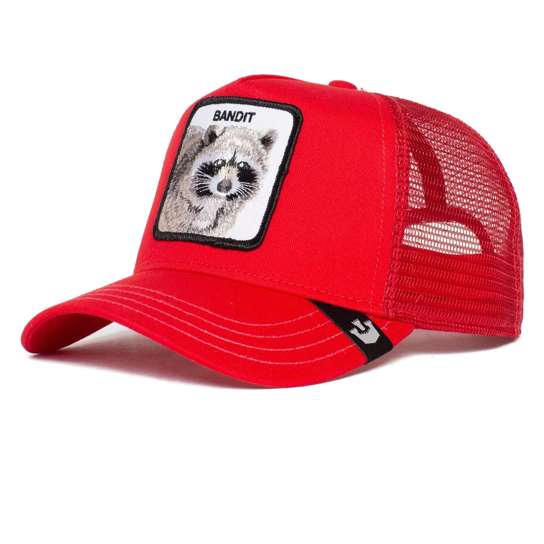 Goorin Bros Bandit Demin Trucker Cap Red 