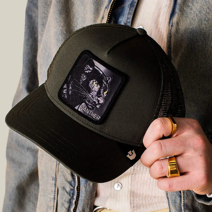Goorin Bros Black Panther Trucker Cap - Palm