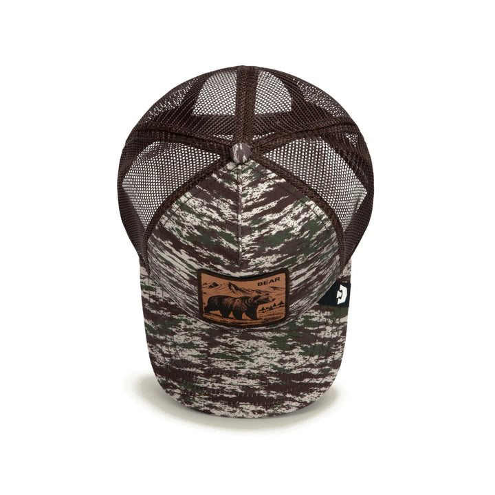 Goorin Bros Camo Engraved Bear Trucker Cap - Camouflage