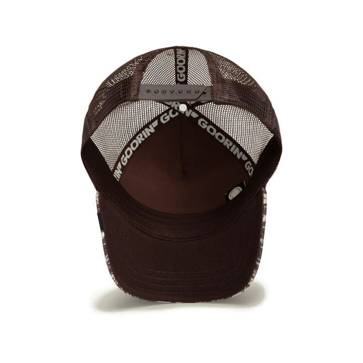 Goorin Bros Camo Engraved Bear Trucker Cap - Camouflage