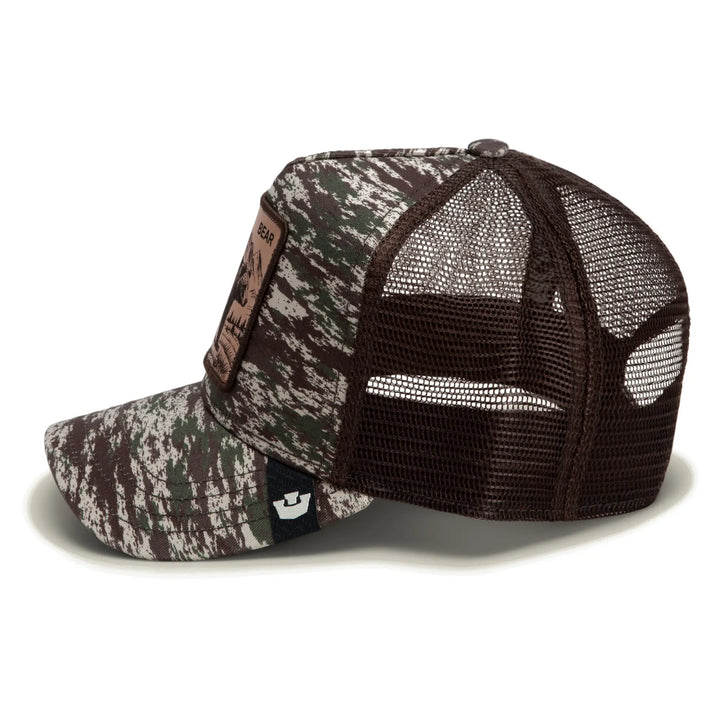 Goorin Bros Camo Engraved Bear Trucker Cap - Camouflage