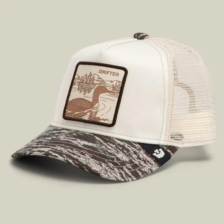 Goorin Bros Camo Engraved Duck Trucker Cap - Camouflage