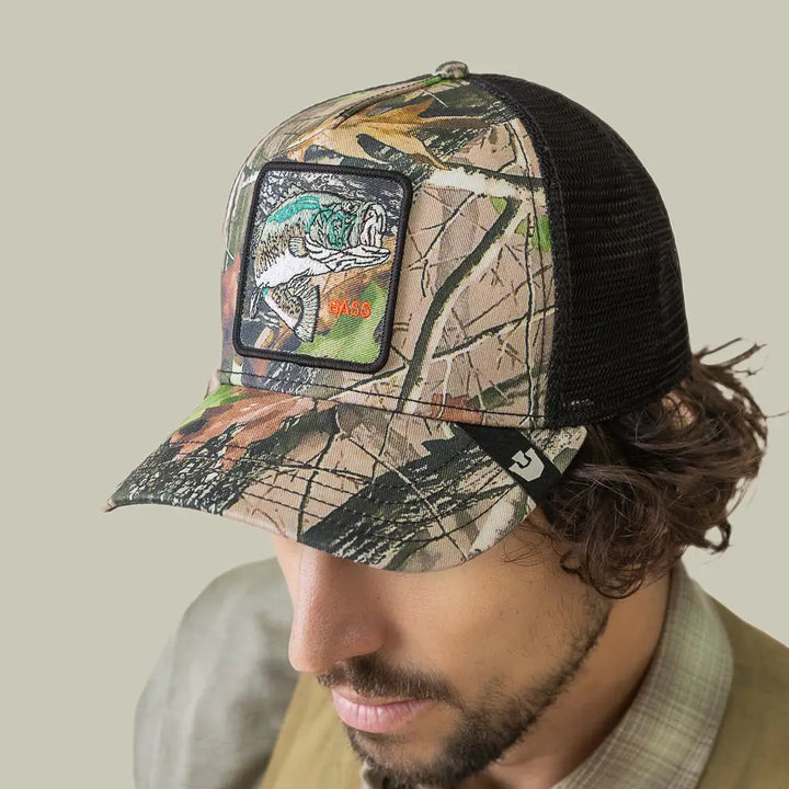 Goorin Bros Camouflage Bass Trucker Cap - Camouflage