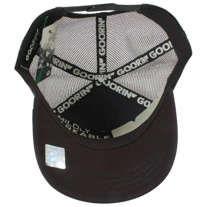 Goorin Bros Dead Skull Trucker Cap - Ground / Void Black