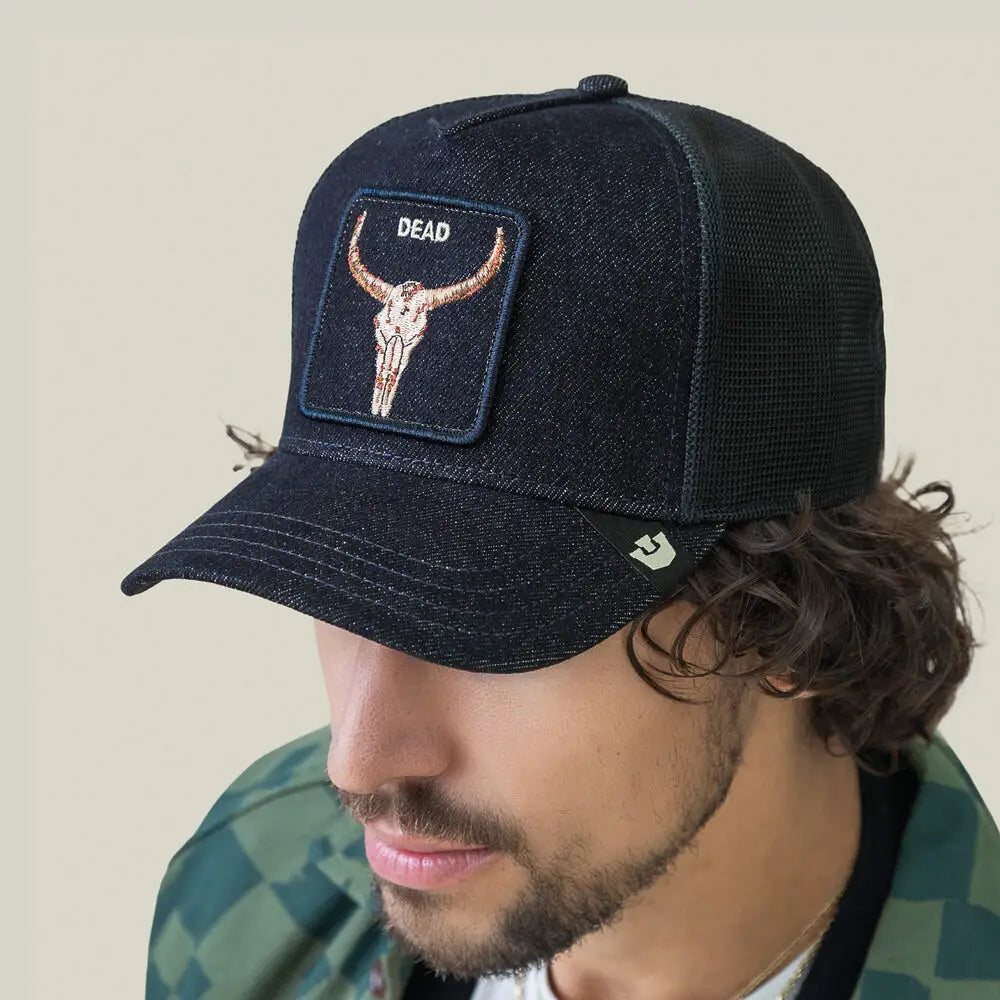 Goorin Bros Denim Dead Cap - Dark Denim