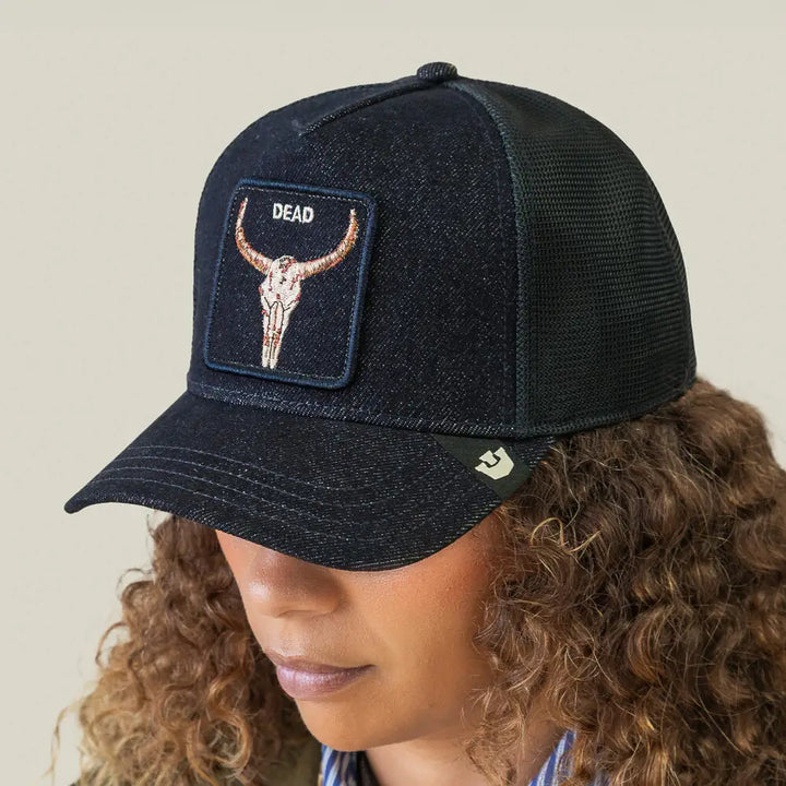 Goorin Bros Denim Dead Cap - Dark Denim