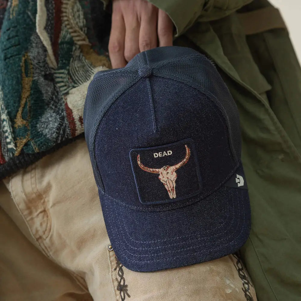 Goorin Bros Denim Dead Cap - Dark Denim