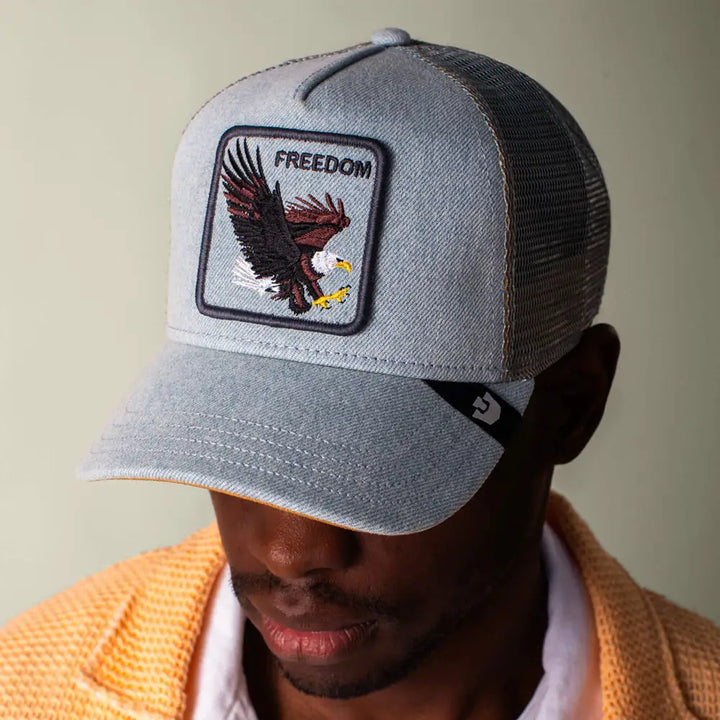 Goorin Bros Denim Eagle Cap - Light Denim
