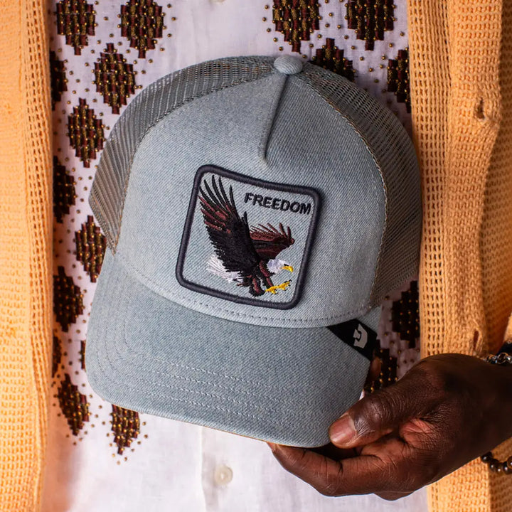 Goorin Bros Denim Eagle Cap - Light Denim