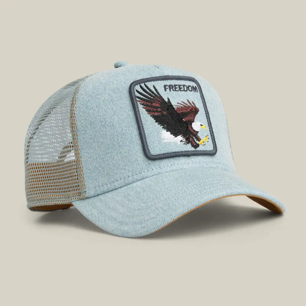 Goorin Bros Denim Eagle Cap - Light Denim