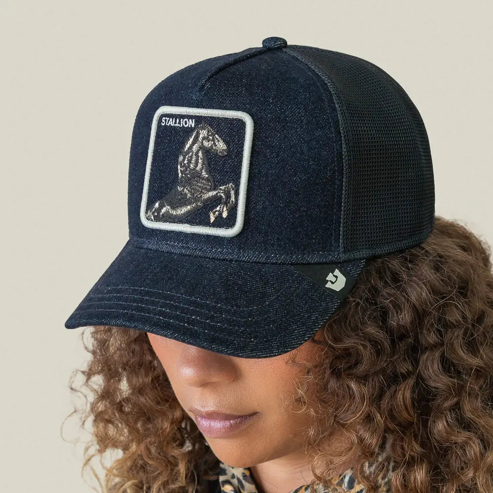 Goorin Bros Denim Stallion Cap - Dark Denim