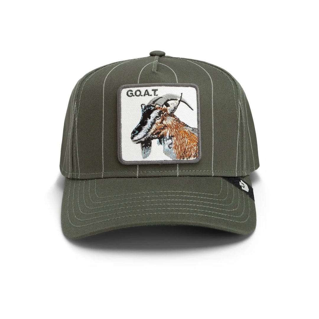 Goorin Bros Pinstripe Goat Trucker Cap - Palm Green