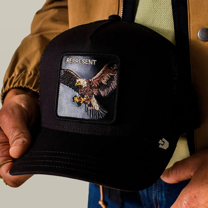 Goorin Bros Represent Eagle Trucker Cap - Void