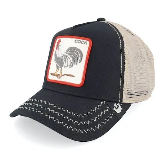 Goorin Bros The Cock Trucker Cap Black 