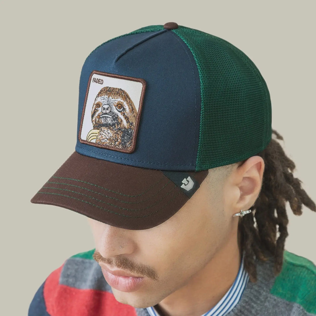 Goorin Bros Tricolor Sloth Trucker Cap 
