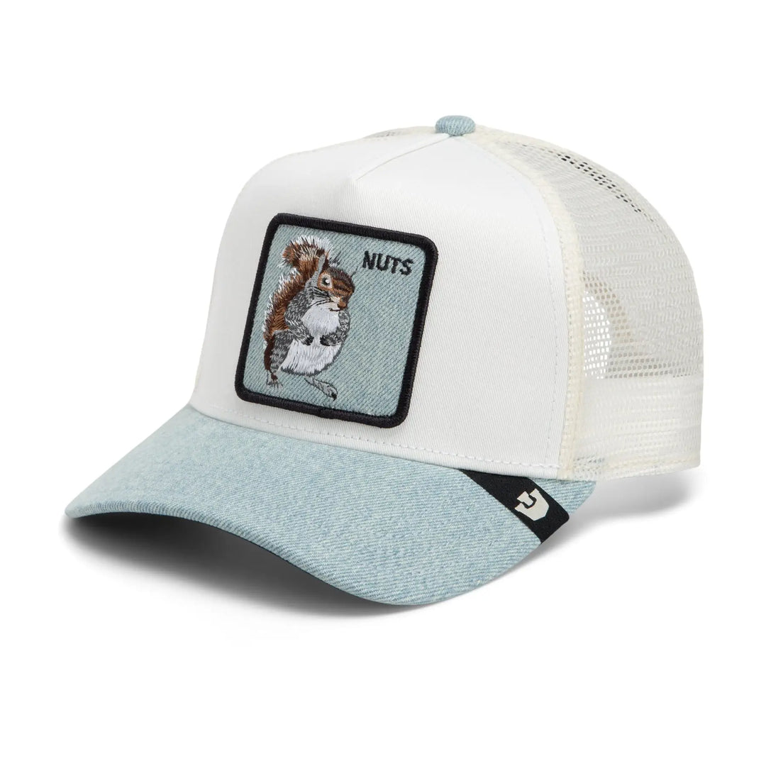 Goorin Denim Squirrel Trucker Cap - Light Denim