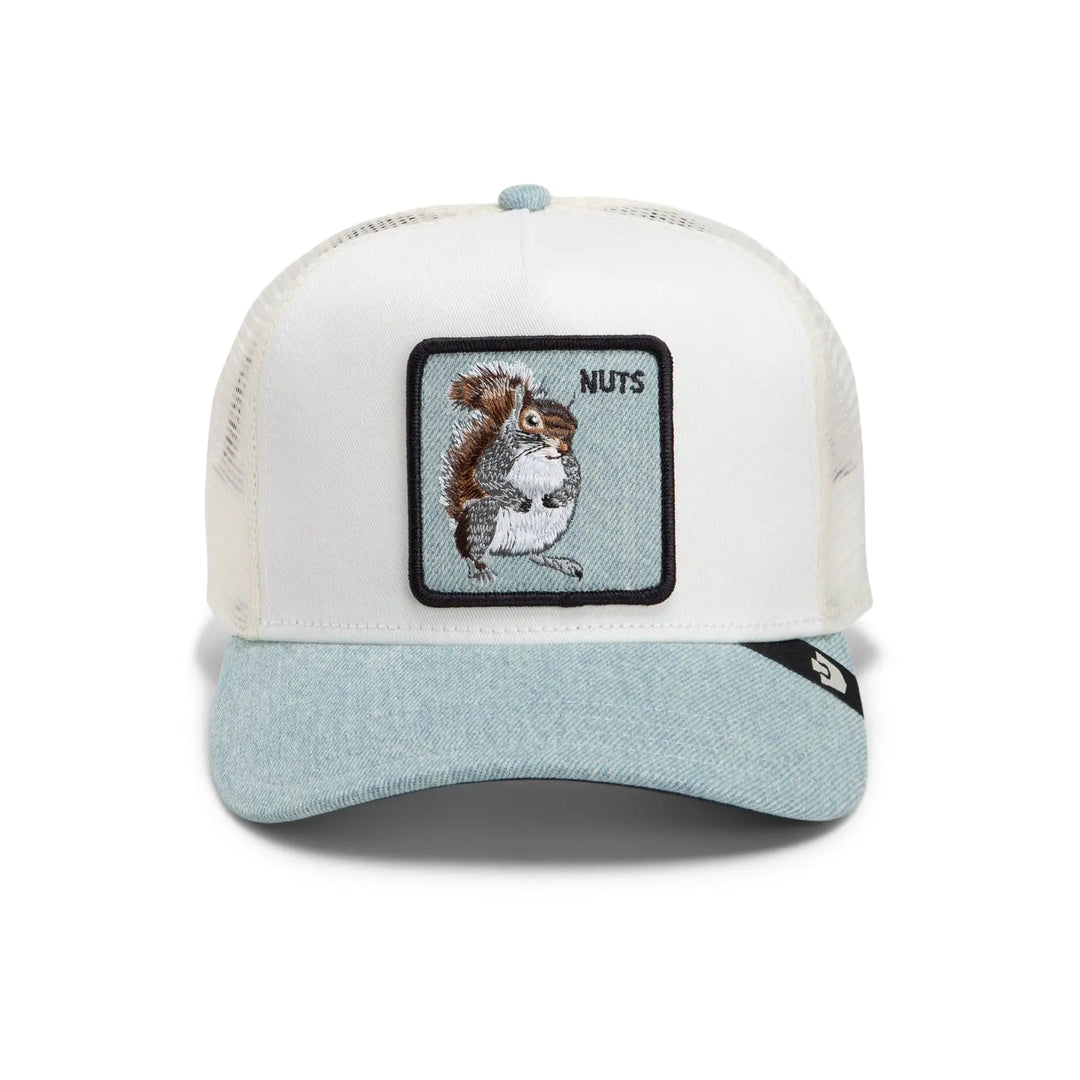 Goorin Denim Squirrel Trucker Cap - Light Denim