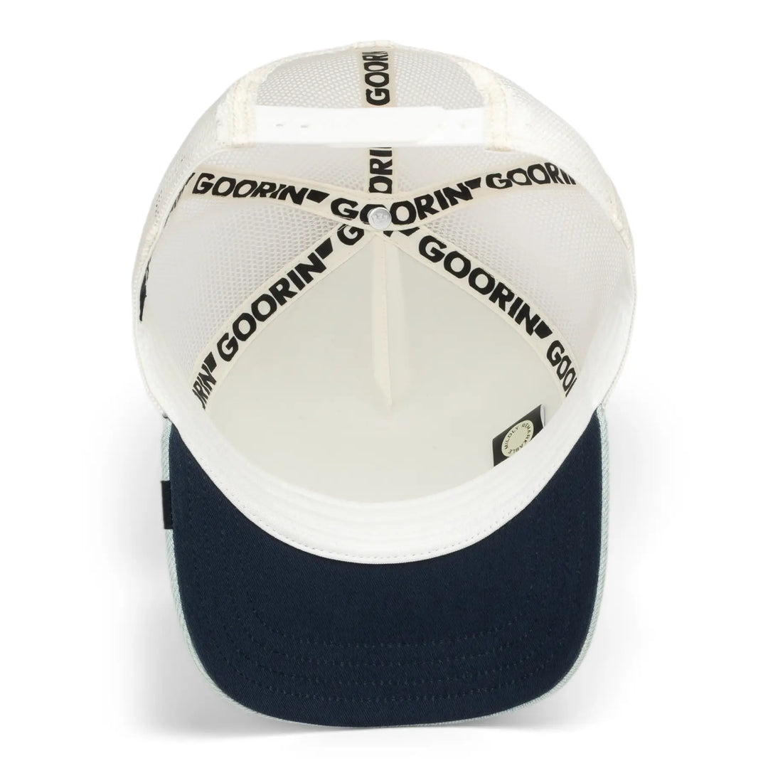Goorin Denim Squirrel Trucker Cap - Light Denim