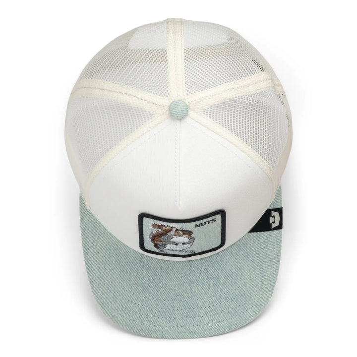 Goorin Denim Squirrel Trucker Cap - Light Denim