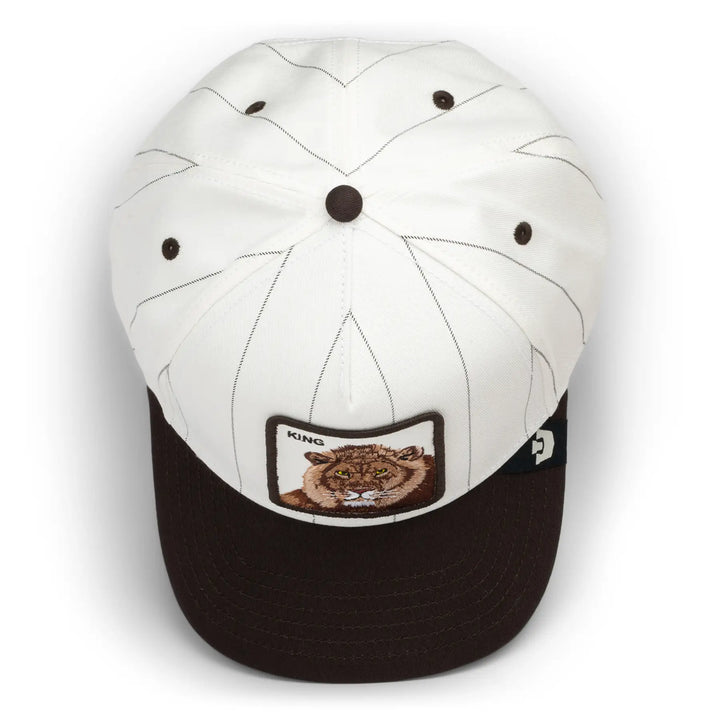 Goorin Pinstripe Lion Trucker Cap - Mineral Grey