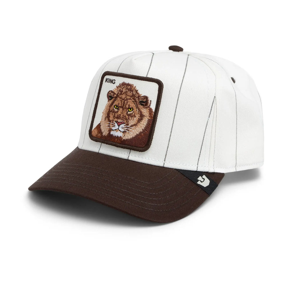 Goorin Pinstripe Lion Trucker Cap - Mineral Grey